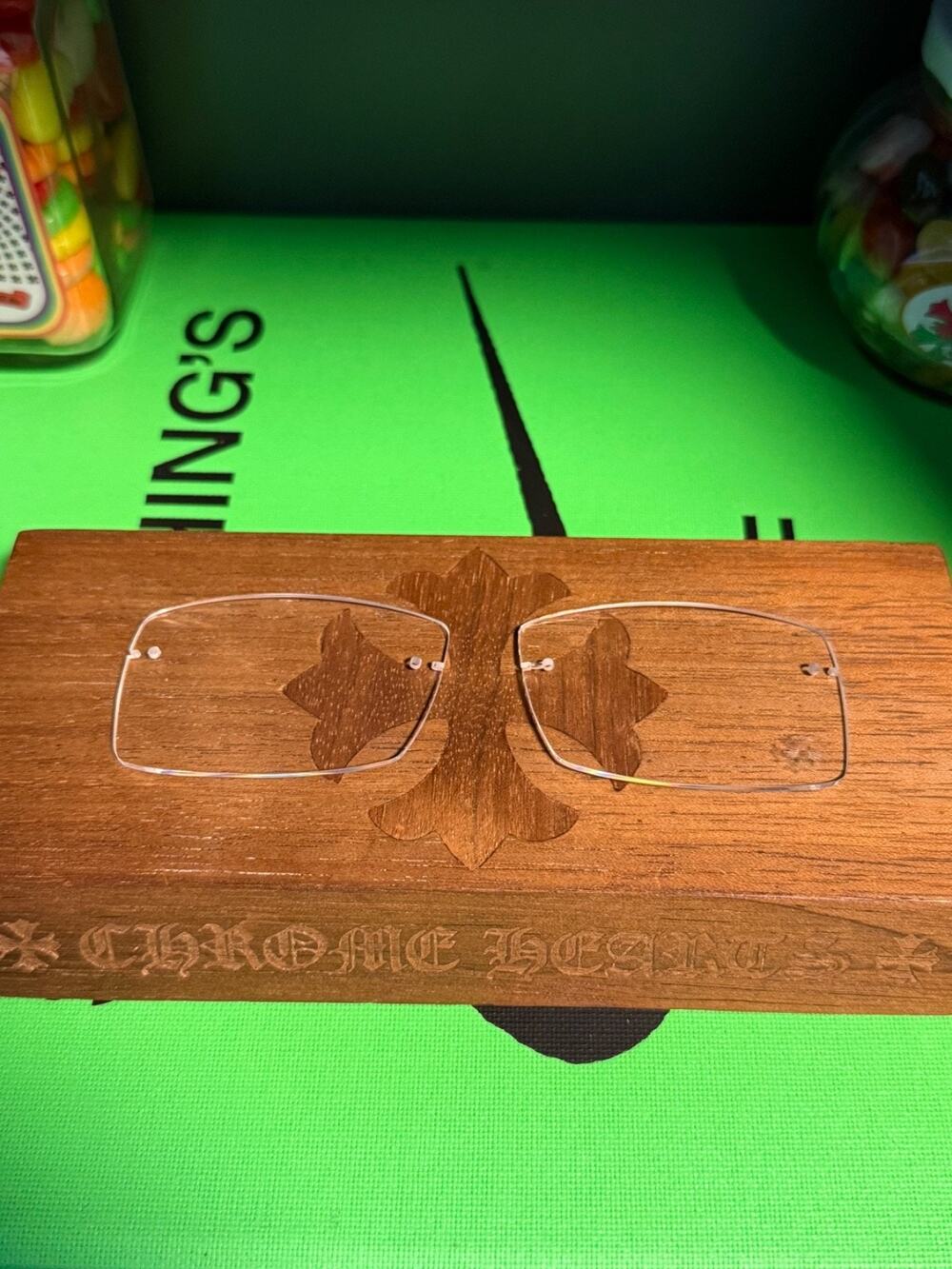 Authentic Chrome Hearts Deep II Clear Cross Lenses